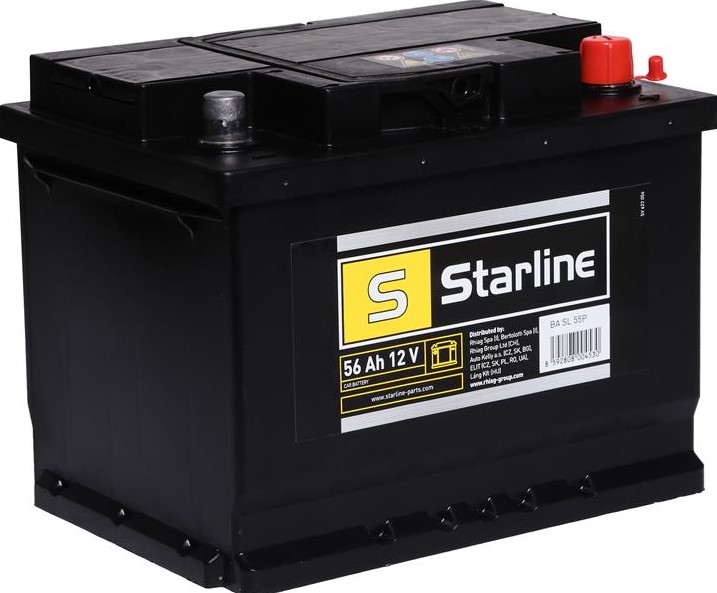 AKUMULATOR  56AH/480A     +P  12V    242X175X190 SZT STARLINE, BA SL 55P, STARLINE w ofercie sklepu e-autoparts.pl 